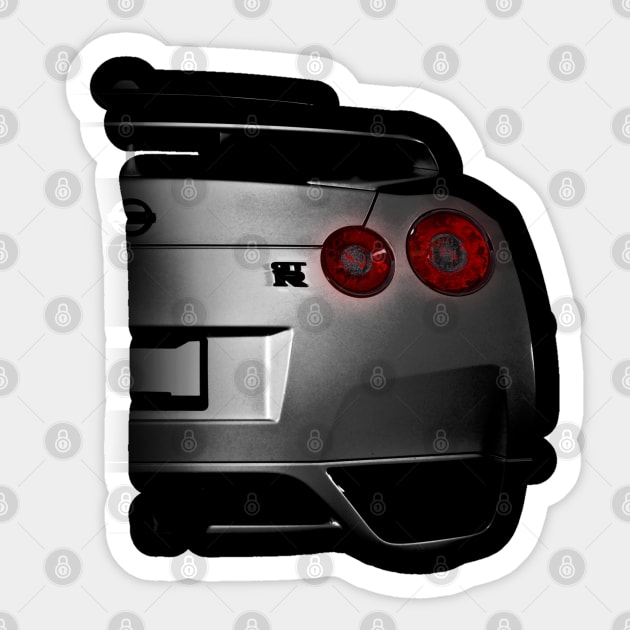 Nissan, Nissan GTR Sticker by hottehue